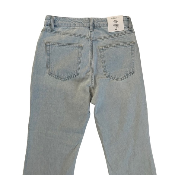 H&M 100% Cotton Flare High Waist Ankle Length Jeans Size 6 - Picture 16 of 17